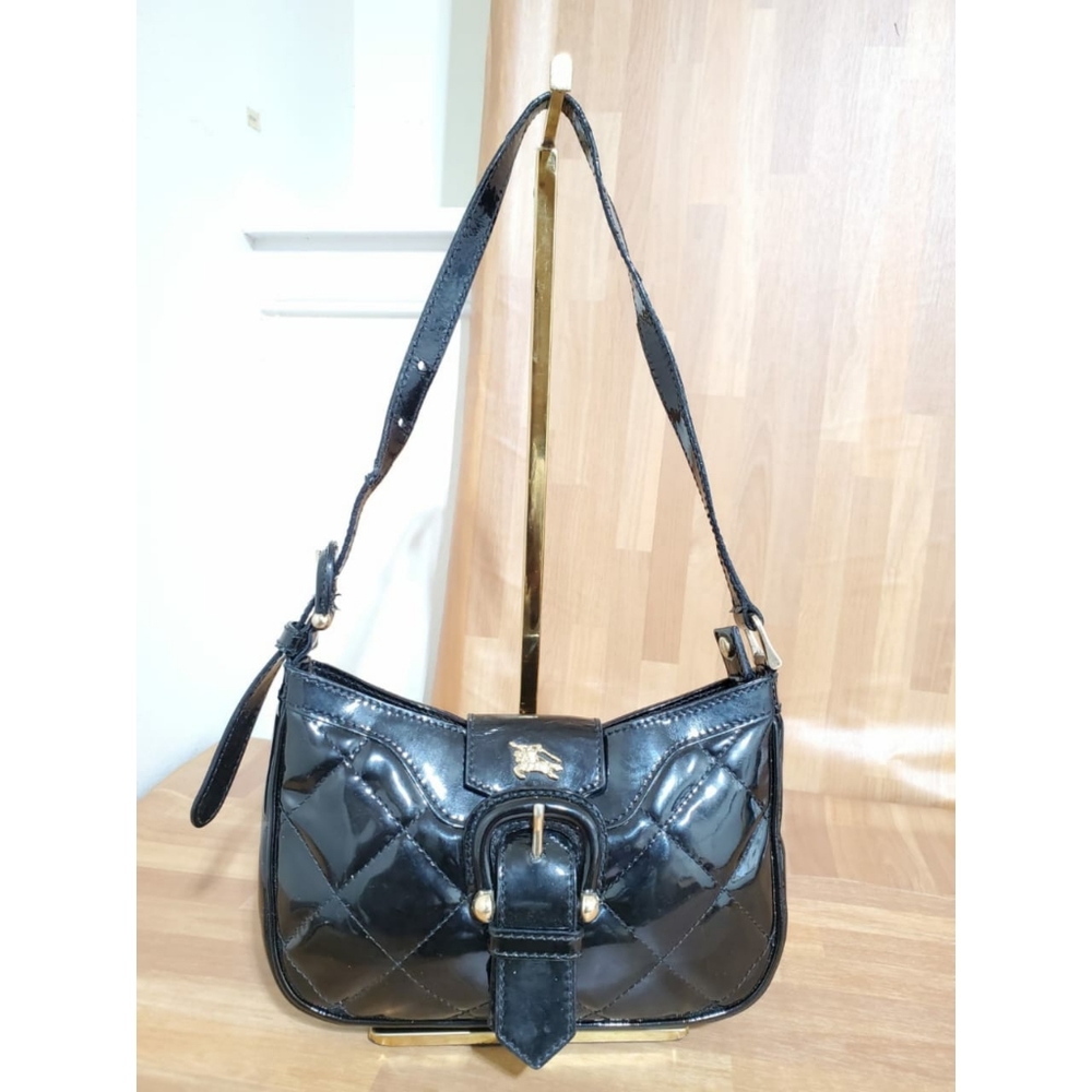Authentic BURBERRYBlack Quilted Leather Sophie Small Shoulder Bag - Picture 8 of 10